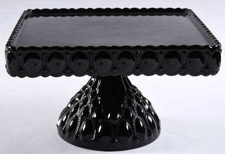 Black Raspberry Square Cake Stand
