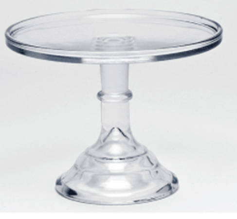 Crystal 9" Diameter Pedestal Cake Stand