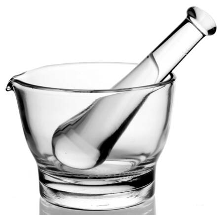Crystal Pestle and Mortar