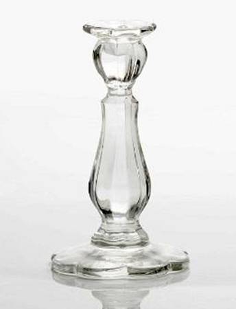 Crystal 8" Single Light Candlestick