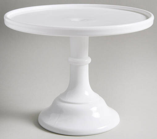 Milk 9" Diameter Pedestal Cake Stand