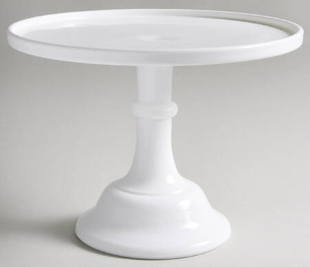 Milk 10" Diameter Pedestal Cake Stand