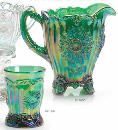 Dahlia Hunter Green Carnival Flat Tumbler