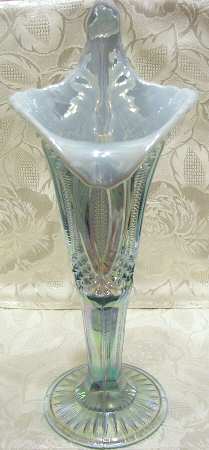 Diamond Classic Aqua Opal Carnival Jack in the Pulpit Vase