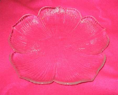 Lotus Blossoms Clear Dinner Plate