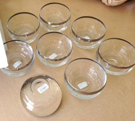 Oslo Platinum Small Fruit Dessert Bowl