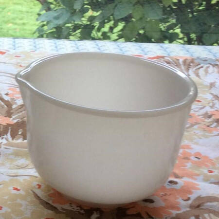 Glasbake Milkglass 6" Mixing Bowl