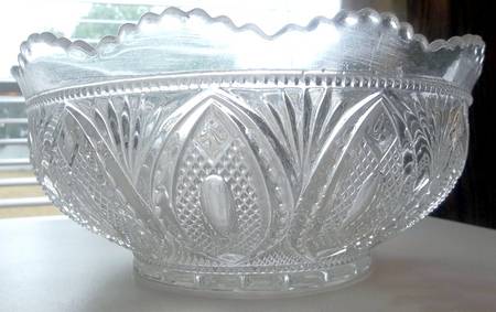 Bordered Elipse 9" Round Bowl
