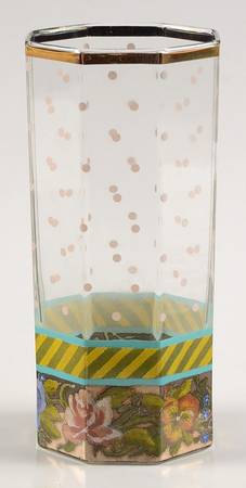 Garland (Pink Dots) Highball Glass