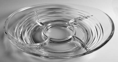 Swirl (Sinclair) 16" Oval 5 Part Relish