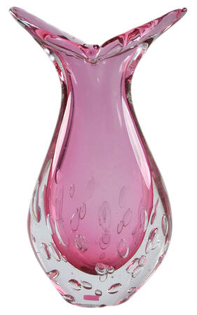 Art Glass 14" Flower Vase