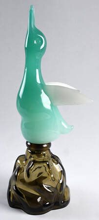 Art Glass Decanter & Stopper
