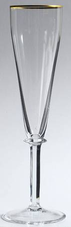 Elegance (Gold Trim) Fluted Champagne