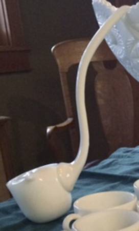 Buzz Star Milk Glass Punch Ladle