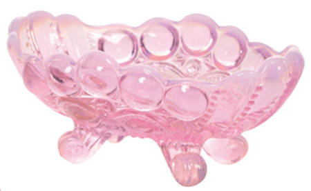 Eye Winker Pink Opal Footed Open Jam/Jelly