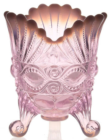 Eye Winker Pink Opal Footed Open Spooner