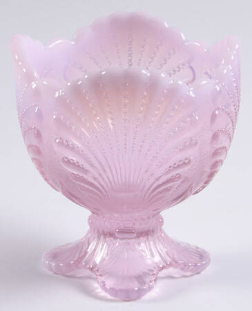 Shell Pink Opal Footed Open Spooner