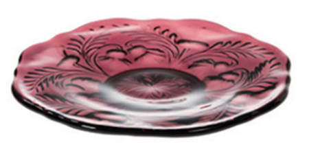 Inverted Thistle Amethyst Dessert Plate