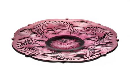 Inverted Thistle Amethyst 12" Round Platter