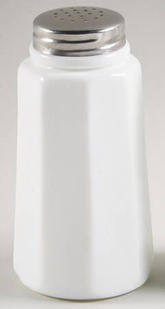 Panel Milk Salt Shaker with Glass and Metal Top