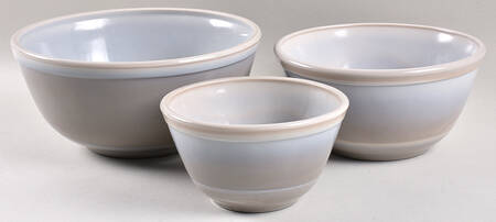 Marble Set of 3 Mixing Bowls (8", 7" & 5" Diameter)