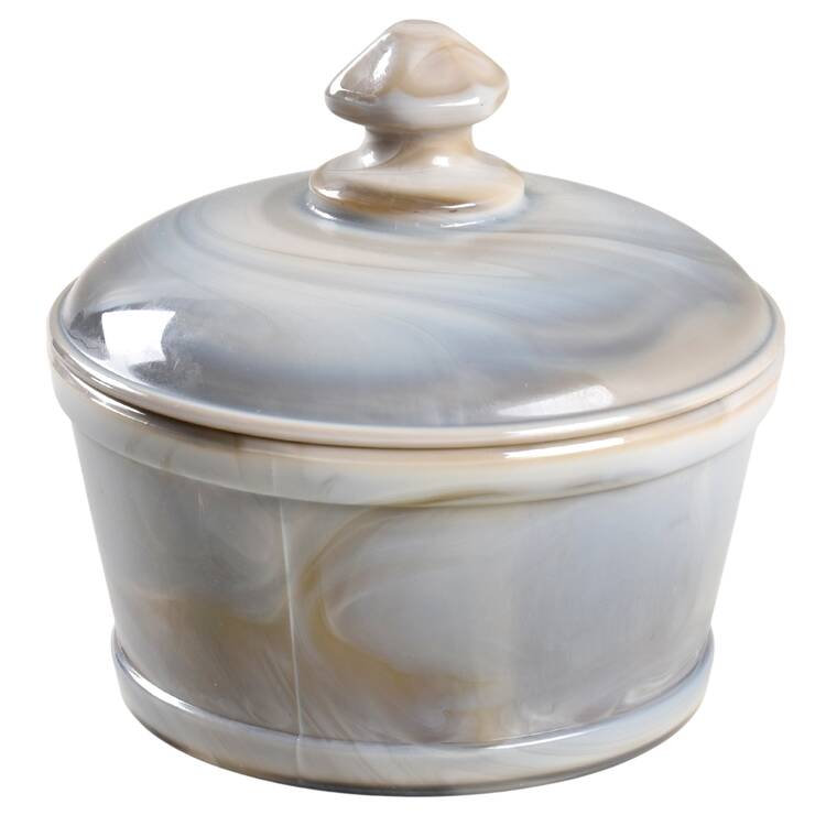 Marble Butter Tub with Lid