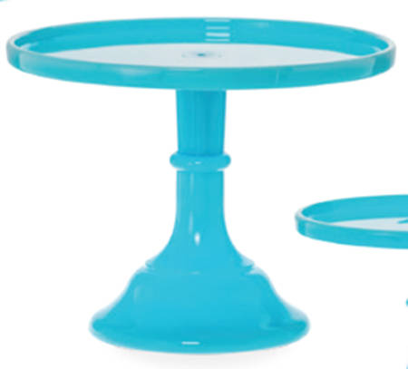 Robins Egg 9" Diameter Pedestal Cake Stand