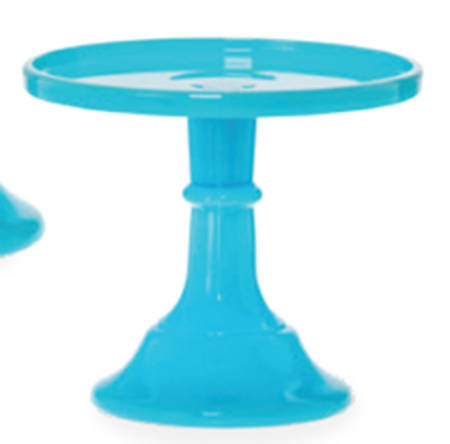 Robins Egg 6" Diameter Pedestal Cake Stand