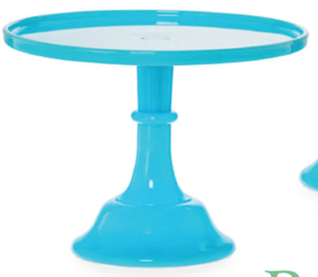 Robins Egg 10" Diameter Pedestal Cake Stand