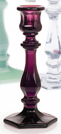 Amethyst 7" Single Light Candlestick