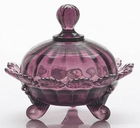 Amethyst Candy Dish & Lid