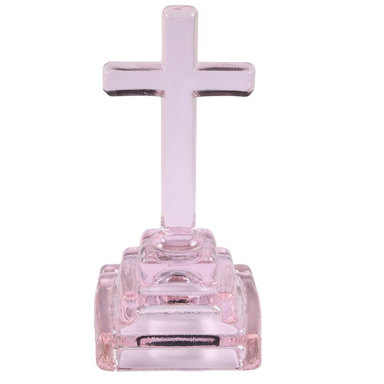 Passion Pink Cross Figurine