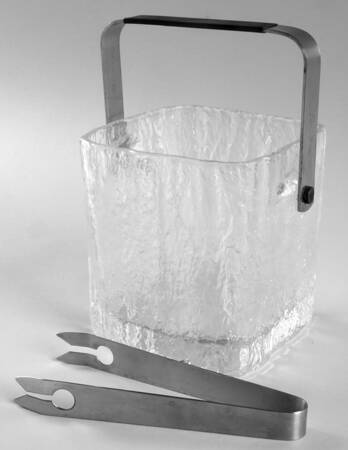 Frostfire (Frosted Texture) Ice Bucket with Tongs