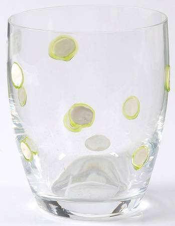 Applique (Various Colors) Green Double Old Fashioned
