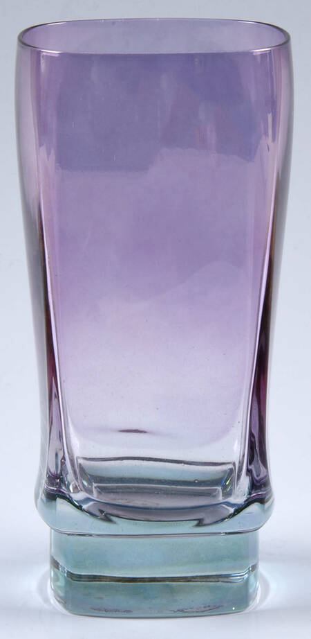 Rainbow Lavender-Green Highball Glass