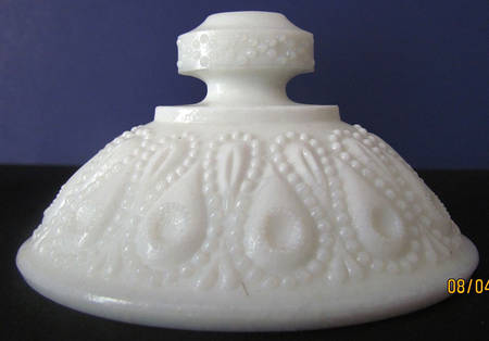 Beaded Elipse Milkglass Lid for Sugar Bowl