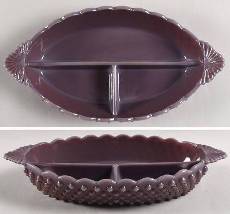 Gigi Eggplant 12" Oval 3 Part Relish