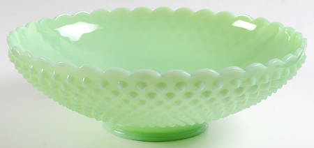 Gigi Jadeite 11" Footed Bowl
