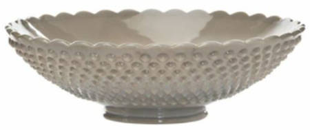 Gigi Marble Gray 11" Footed Bowl