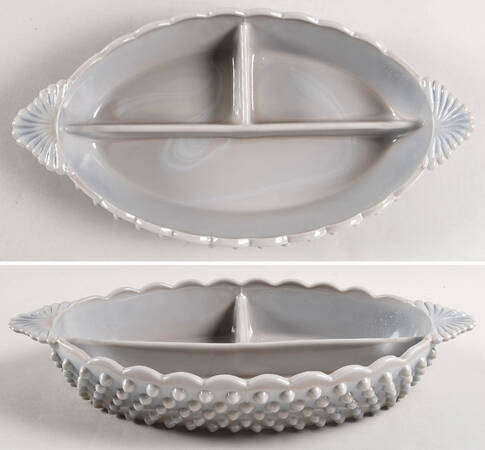 Gigi Marble Gray 13" Oval 3 Part Relish