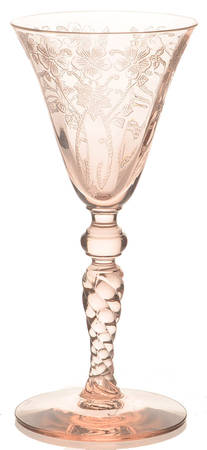 Baden Pink Wine Glass