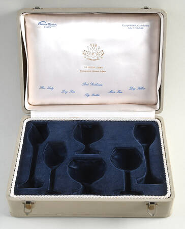 Moser Club's Physiognomical Snifters Case for 6 Piece Miniature Snifter Set