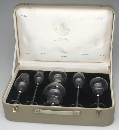Moser Club's Physiognomical Snifters 6 Piece Toasting Snifter Set in Case