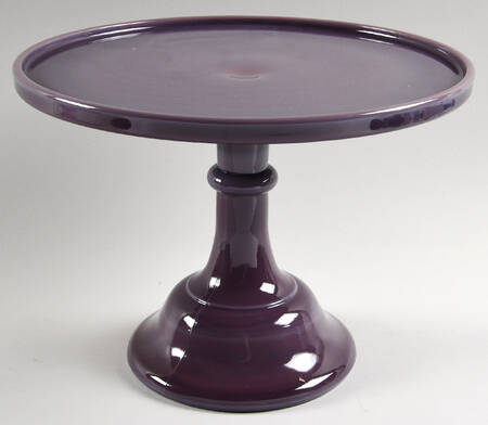 Eggplant 10" Diameter Pedestal Cake Stand