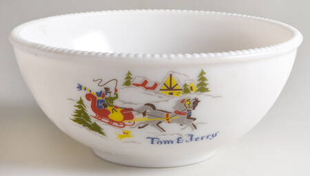 Currier & Ives Tom & Jerry Punch Bowl