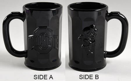 Ohio State University Black Beer Mug