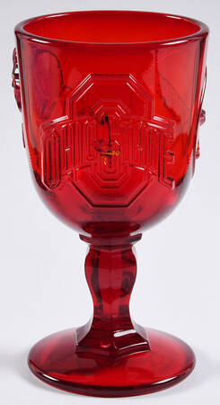 Ohio State University Scarlet Water Goblet