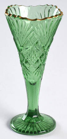 Champion Green (Gold Trim) 5" Bud Vase