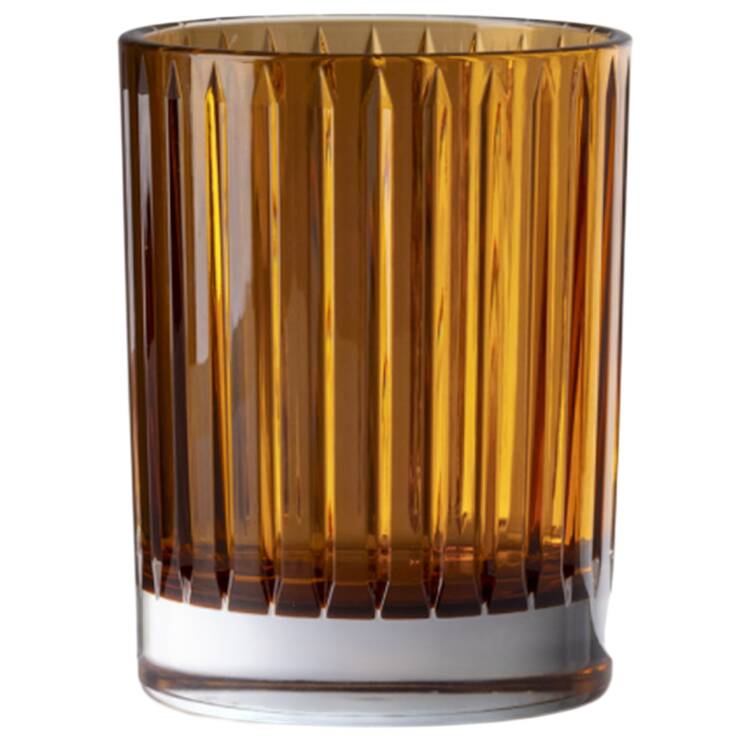 Pie (Acrylic) Amber Double Old Fashioned