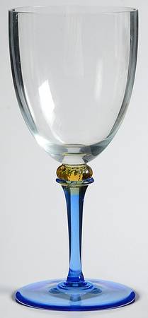 Acropolis Blue Wine Glass